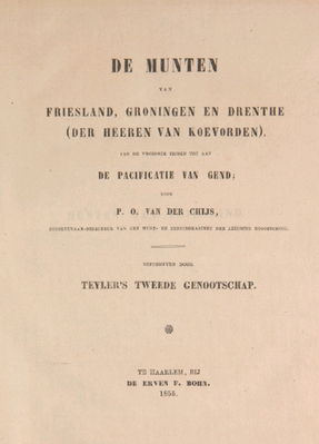 14786
          <br/>
          De munten van Friesland, Groningen en Drenthe (der heeren van Koevorden), van de vroegste tijden tot aan de Pacificatie van Gend
          <br/>
          <em></em>